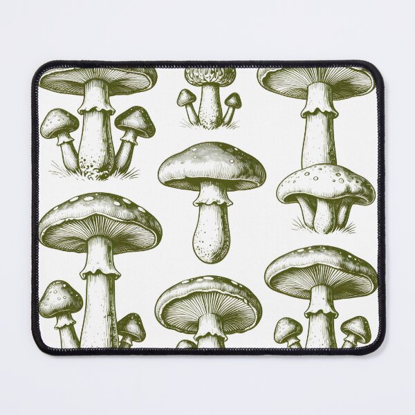 Item preview, Detailed Vintage Mushroom Botanical Illustration: Classic Ink Style designed and sold by RoseVathRam.