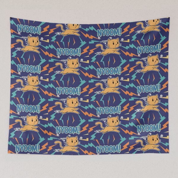 Item preview, Nyoom! Fast Running Orange Cat Cartoon designed and sold by Taridesign.