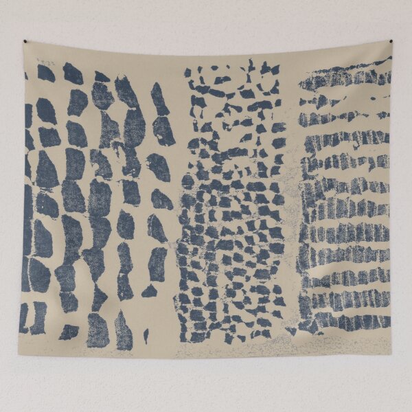 Item preview, Three Grains Textured Monoprint - Dove + Dusk designed and sold by Irene Estelle.