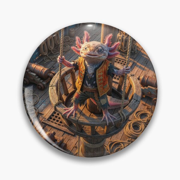 Item preview, Axolotl Pirate Rules the Seas designed and sold by Tridentulus.