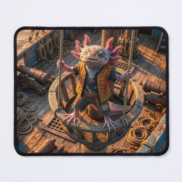 Item preview, Axolotl Pirate Rules the Seas designed and sold by Tridentulus.