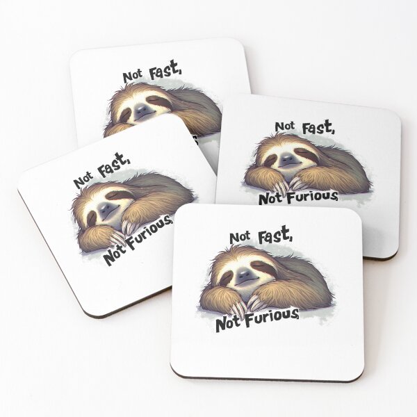 Item preview, Lazy Sloth Humor – Not Fast Not Furious Graphic designed and sold by owi-art.
