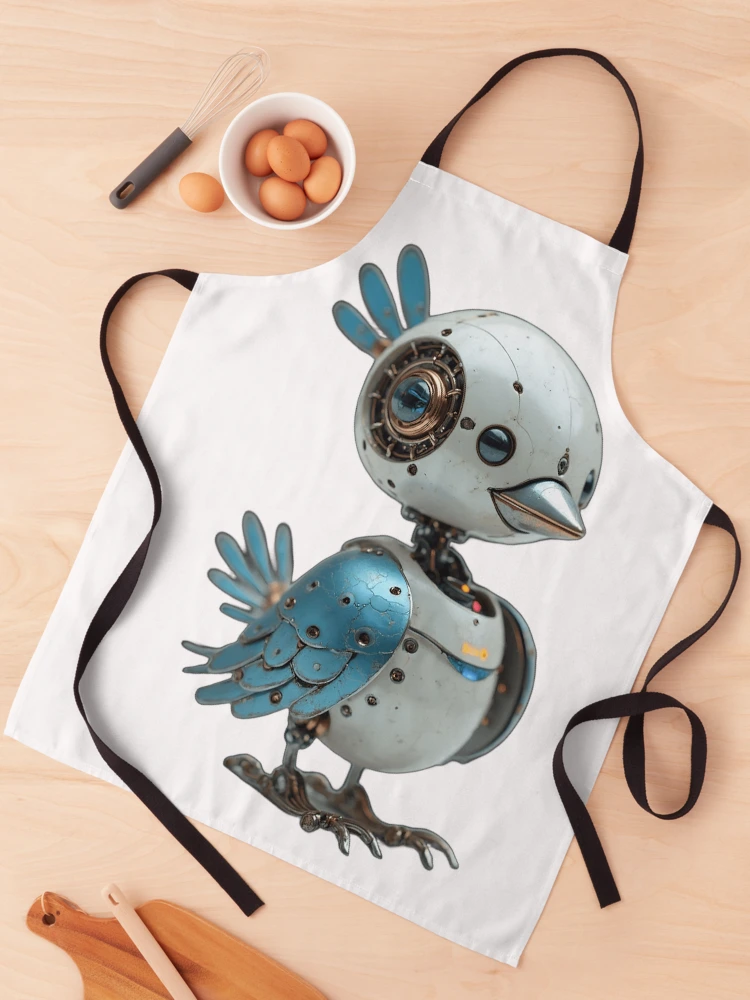 Thumbnail 1 of 6, Apron, CHICKEN ROBOT designed and sold by Purely Drafted.
