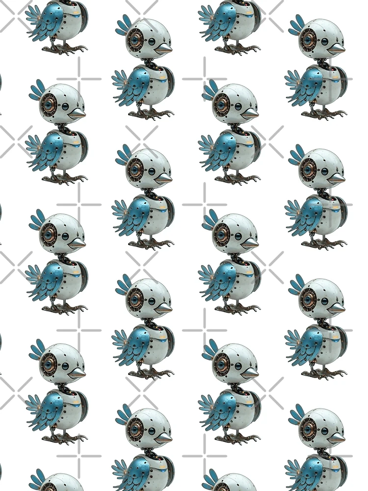 Thumbnail 3 of 3, Scarf, CHICKEN ROBOT designed and sold by Creative Visualize.