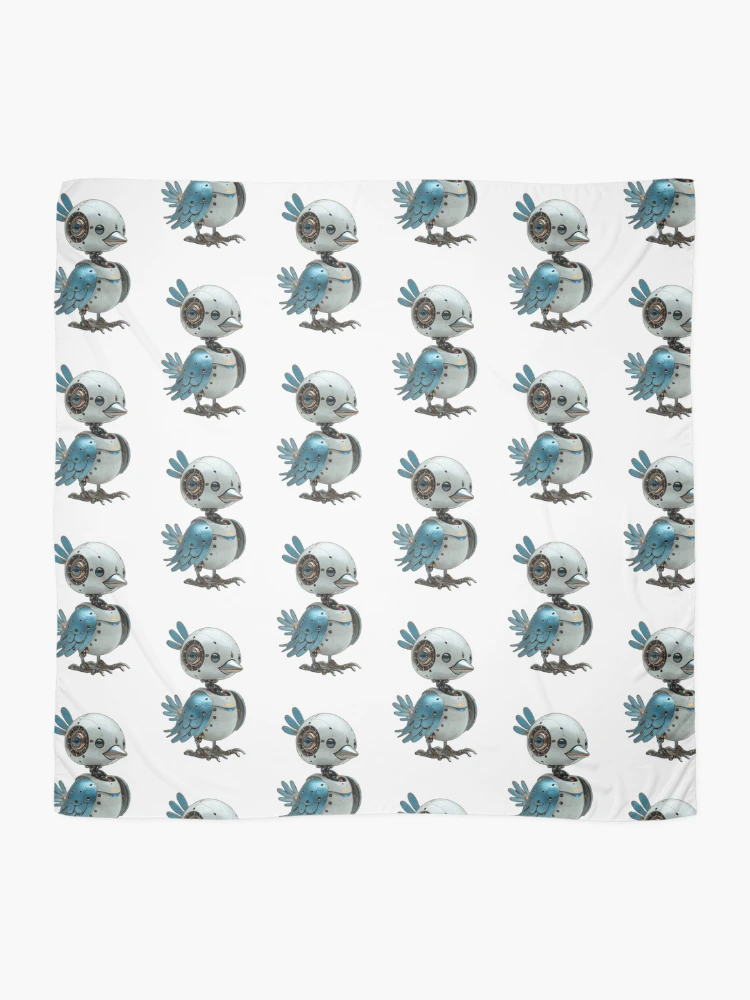 Thumbnail 2 of 3, Scarf, CHICKEN ROBOT designed and sold by Creative Visualize.