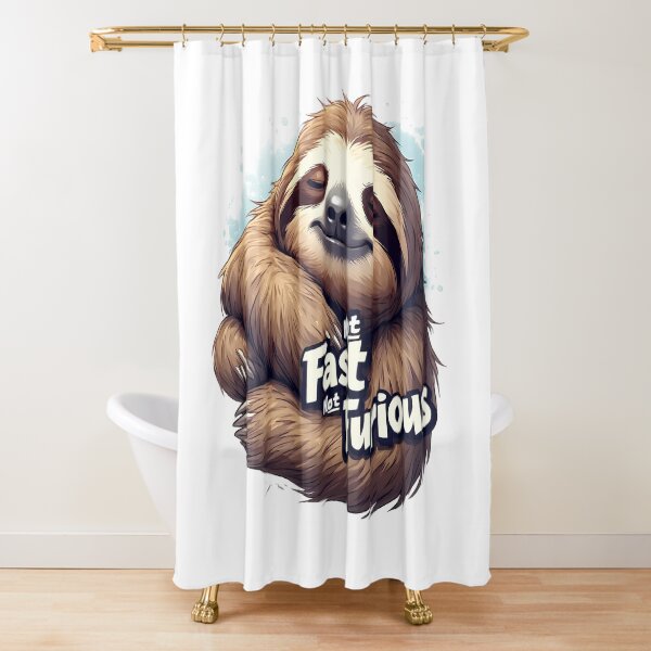 Item preview, Cute Sloth Meme – Not Fast Not Furious Joke designed and sold by owi-art.