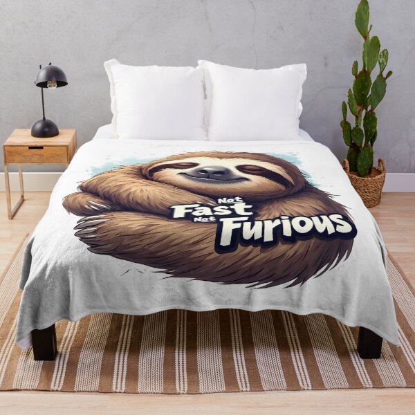 Item preview, Cute Sloth Meme – Not Fast Not Furious Joke designed and sold by owi-art.