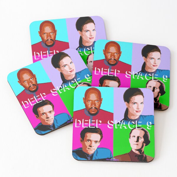 Item preview, DS9 crew Pop art quad designed and sold by Lost Waters of Enceladus.