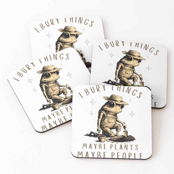 Item preview, I Bury Things Maybe Plants Maybe People Funny Frog designed and sold by faridman.
