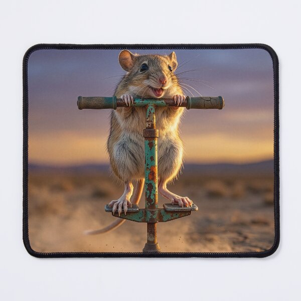 Item preview, Kangaroo Mouse Escapes on Pogo Stick designed and sold by Tridentulus.