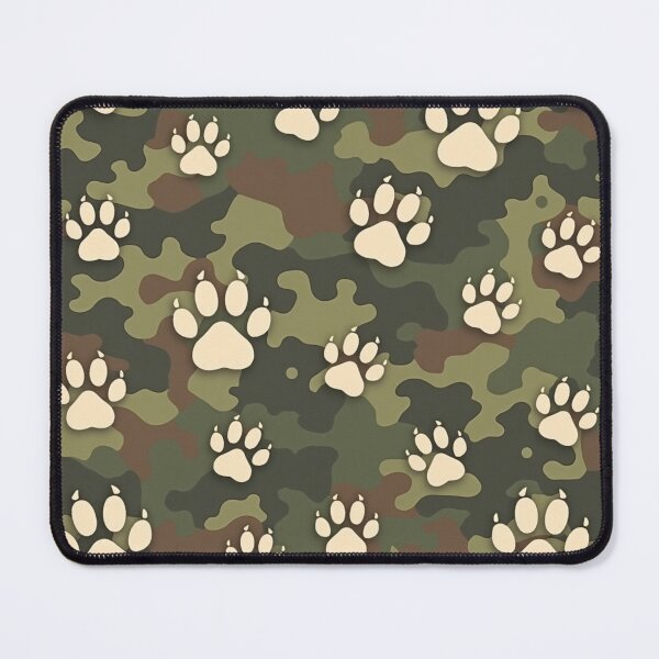 Item preview, Camo Dog Paw Print Pattern designed and sold by laurakerr.