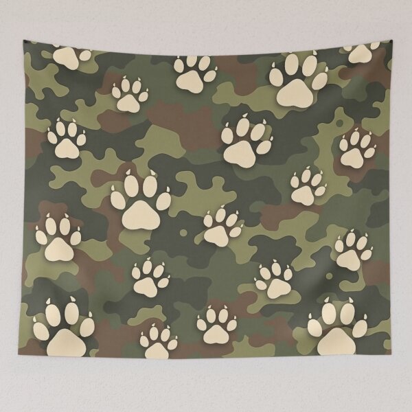 Item preview, Camo Dog Paw Print Pattern designed and sold by laurakerr.