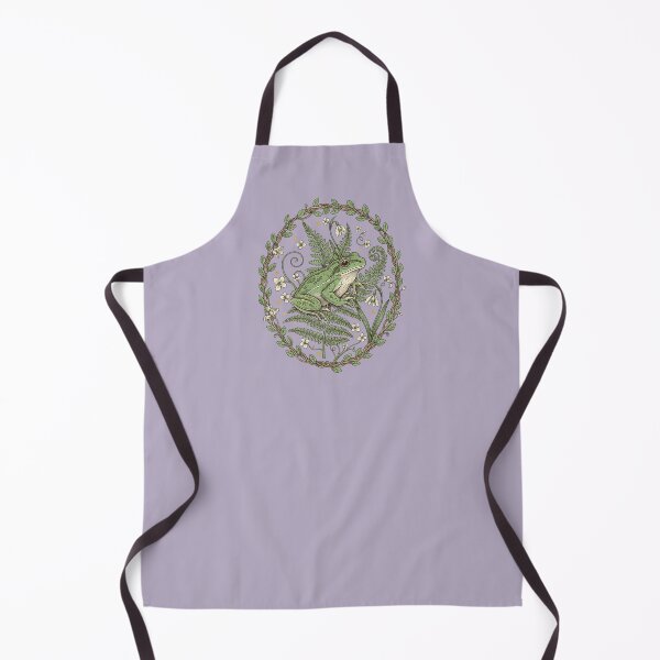 Item preview, Green Tree Frog Botanical Wreath with Ferns and Snowdrops designed and sold by BirdsnStuff.