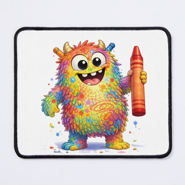 Item preview, Scribbles – Cute Rainbow Mischief Monster Sticker | Colorful Kids Cartoon Character designed and sold by Forest Hollow Art.