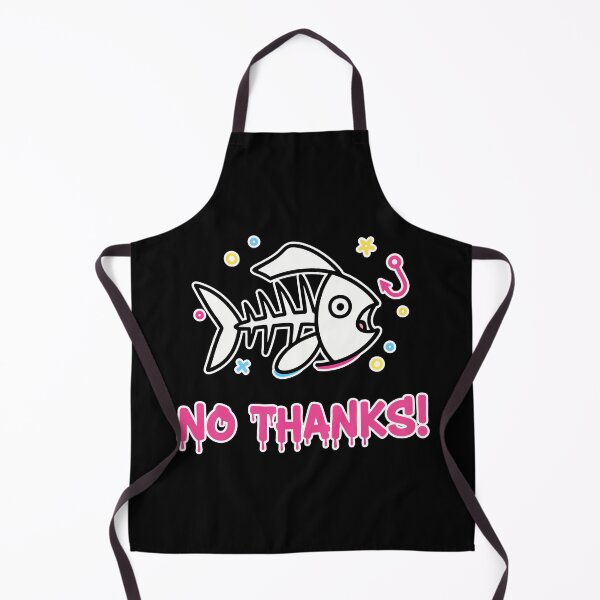 Item preview, No Thanks! Funny Fish Skeleton Cartoon designed and sold by Taridesign.