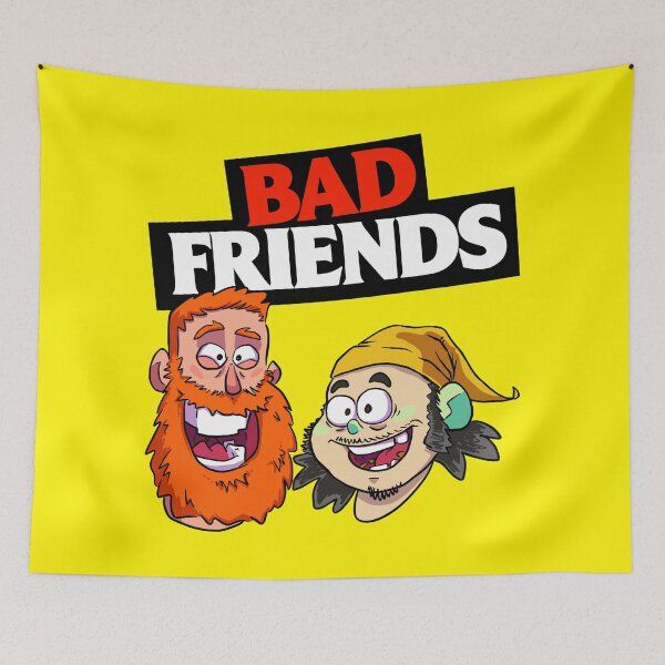 Item preview, Bad Friends Podcast with Andrew Santino and Bobby Lee designed and sold by ZERO-MIND.
