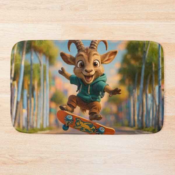 Item preview, Skater Siberian Ibex Goat designed and sold by Sillytoe.