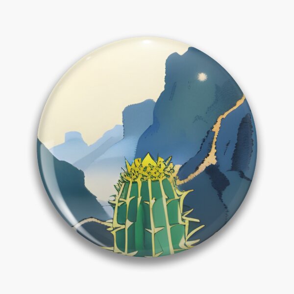 Item preview, Desert Landscape Sunset Cactus Aesthetic Nature Sticker designed and sold by GymTanLaundry.