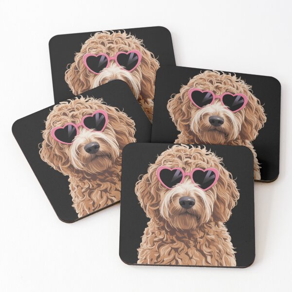 Item preview, Goldendoodle Coquette Valentines Day Golden Doodle designed and sold by TrinaEspinoza.