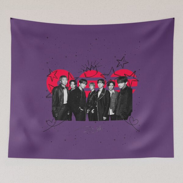 Item preview, BTS Dark Red Aesthetic Group Design – Kpop ARMY Fan Art designed and sold by Abycooky.