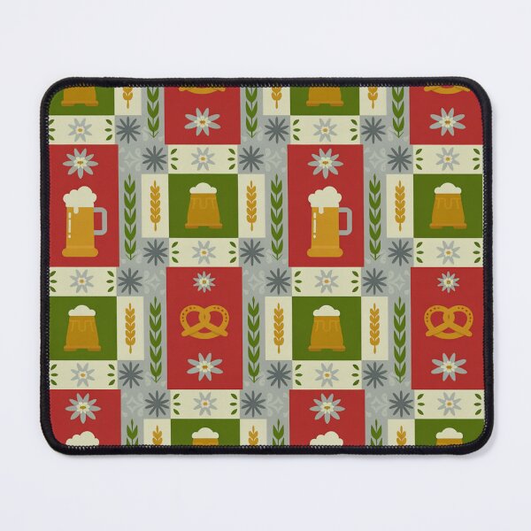 Item preview, Oktoberfest Beer Stein & Pretzel Seamless Pattern designed and sold by Midnight Veil Designs.