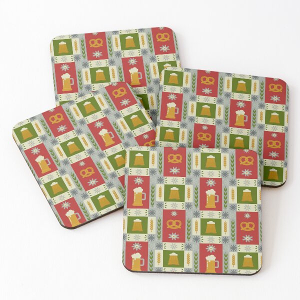 Item preview, Oktoberfest Beer Stein & Pretzel Seamless Pattern designed and sold by Midnight Veil Designs.