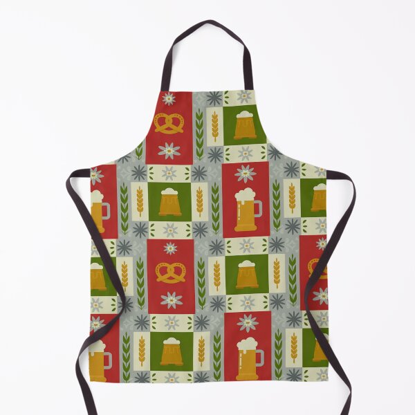 Item preview, Oktoberfest Beer Stein & Pretzel Seamless Pattern designed and sold by Midnight Veil Designs.