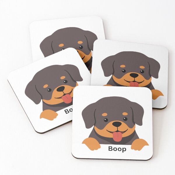 Item preview, Cute Rottweiler Puppy Kawaii Dog Cartoon Design designed and sold by CozyMomDesigns.