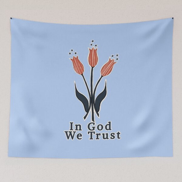 Item preview, Patriotic Floral Heritage Design, Vintage Americana Style, Faith Inspired designed and sold by TeesOnRosebud.