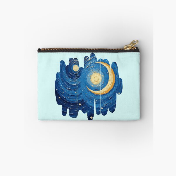 Item preview, Crescent Moon - Three Panel Aesthetic - Abstract Impressionist Moon & Stars designed and sold by PriyaMagic.