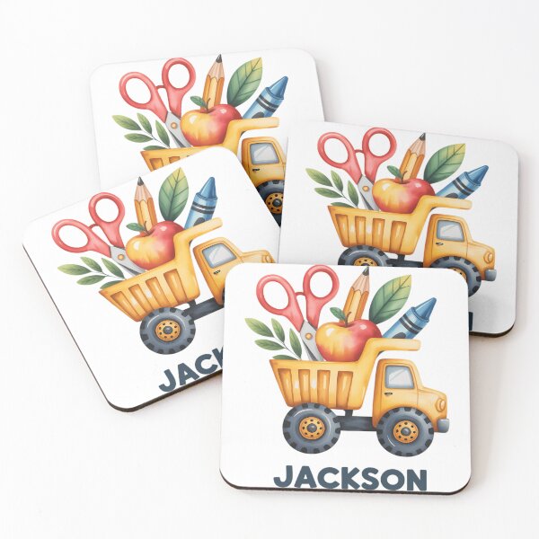 Item preview, Dump Truck Name Back to School designed and sold by TrinaEspinoza.