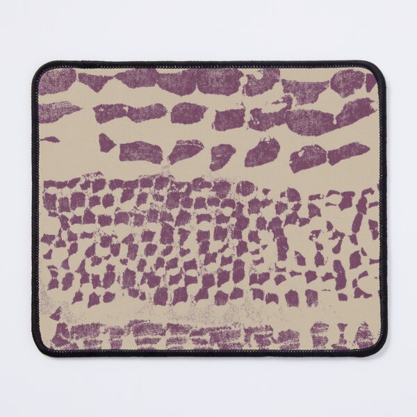 Item preview, Three Grains Textured Monoprint - Dove + Beet designed and sold by Irene Estelle.