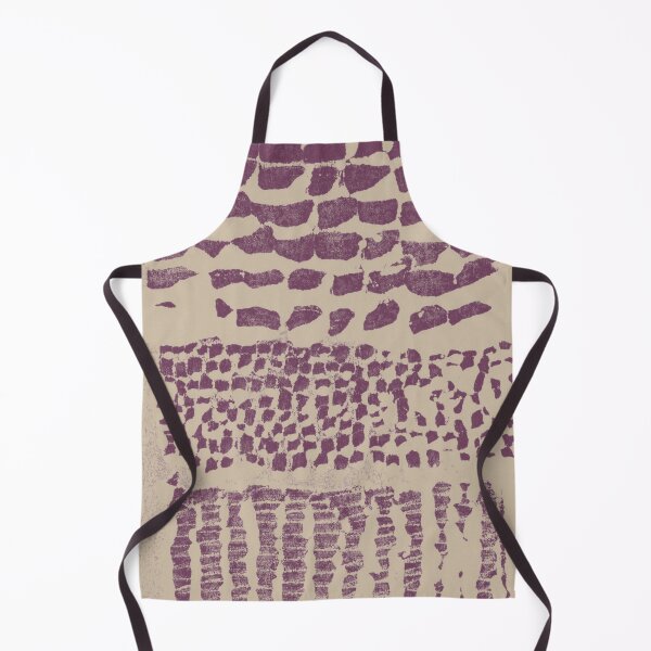 Item preview, Three Grains Textured Monoprint - Dove + Beet designed and sold by Irene Estelle.