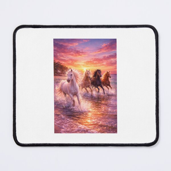 Item preview, Galloping through sunset waters designed and sold by Kari's shop.
