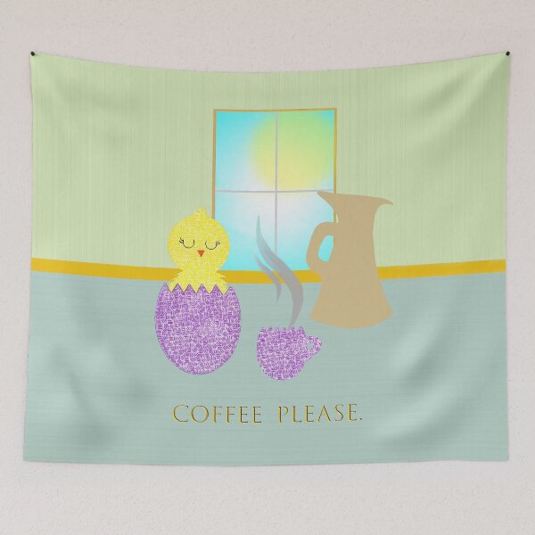 Item preview, Coffee Please Chicken designed and sold by emilykcreations.