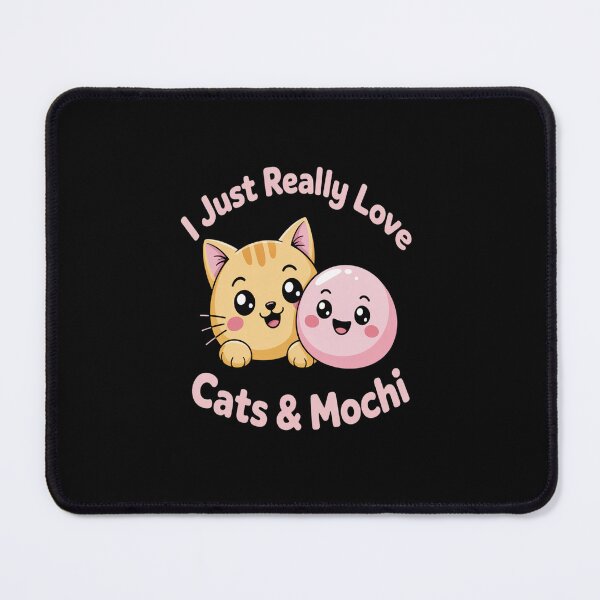 Item preview, Girl Loves Pink Mochi Cat designed and sold by NicolaMail.