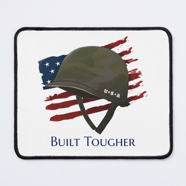 Item preview, Built Tougher Military Veteran designed and sold by PTMerchco.