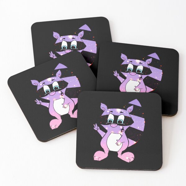 Item preview, Cute Purple Galaxy Star Trash Panda Raccoon - Kawaii space Critter designed and sold by CozyCritters8.