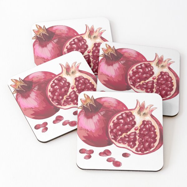 Item preview, Vintage Watercolor Pomegranate Fruit Illustration - Botanical Garden Aesthetic designed and sold by Artsy Corner.