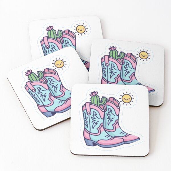 Item preview, Cute Cowboy Boots Sticker with Desert designed and sold by ARYAM..