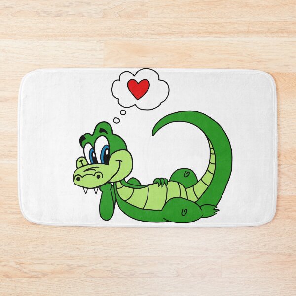 Item preview, Lovable Cute Valentine Alligator Thinking of You - Kawaii Love Critter designed and sold by CozyCritters8.