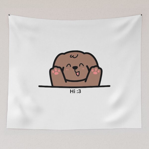 Item preview, Cute Kawaii Puppy Paws Up Cartoon Dog Adorable Design designed and sold by CozyMomDesigns.