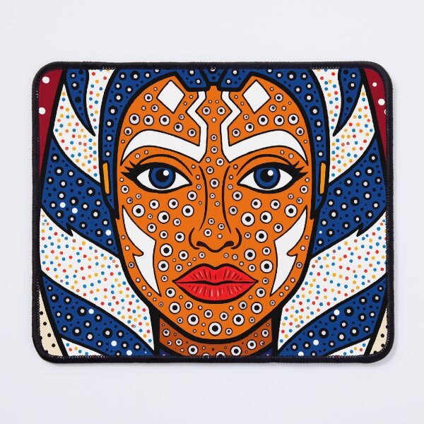 Item preview, Ahsoka Tano — Star Wars Dotwork Pop Art | Pointillist Cosmic Portrait designed and sold by  Ojo de Lilith.