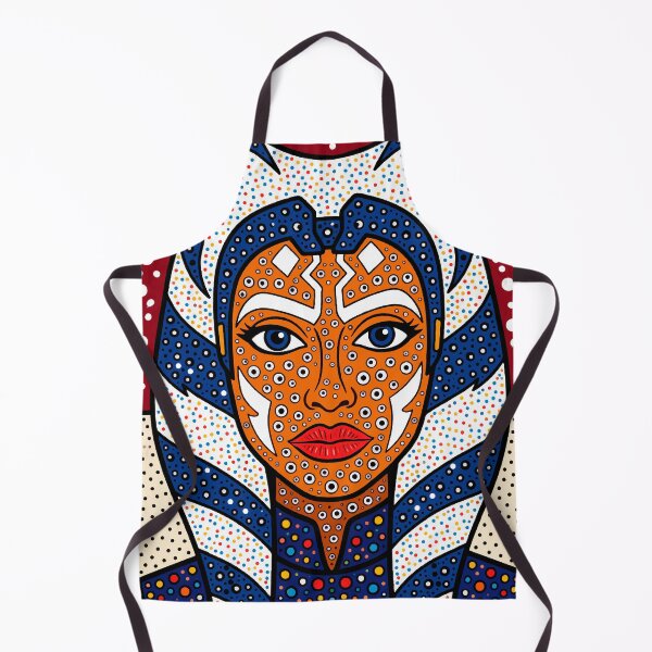 Item preview, Ahsoka Tano — Star Wars Dotwork Pop Art | Pointillist Cosmic Portrait designed and sold by Ojo de Lilith.