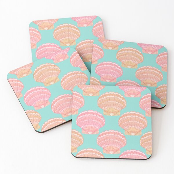 Item preview, Hawaiian Sunrise Shells on Aqua designed and sold by PD-Coastal.