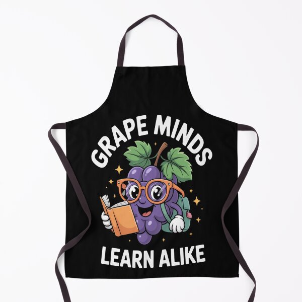 Item preview, Grape Minds Learn Alike Funny Back to School Fruit Teacher designed and sold by LacostCarl.