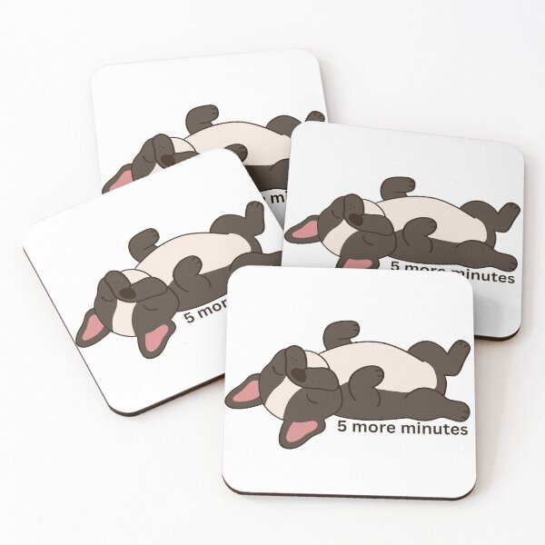 Item preview, Cute Lazy Puppy Sleeping Cartoon Dog Kawaii Relaxing Design designed and sold by CozyMomDesigns.