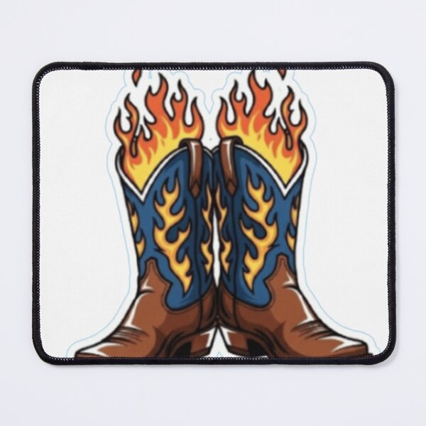 Item preview, Edgy Cowboy Boots Sticker Design designed and sold by ARYAM..