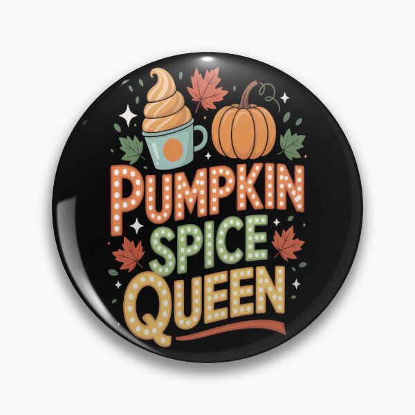 Item preview, Groovy Pumpkin Spice Queen Halloween designed and sold by LacostCarl.