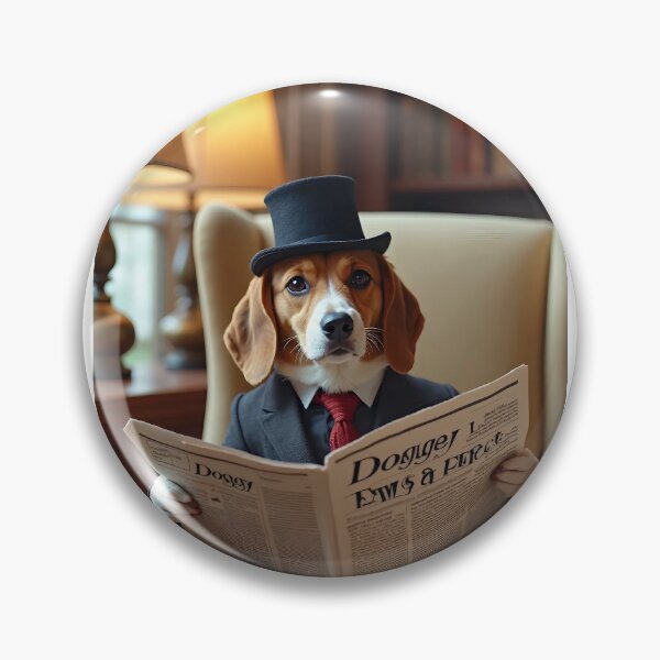 Item preview, Dog with newspaper  designed and sold by Creative Visualize.